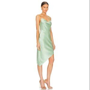 Alice + Olivia Harmony Asymmetrical Slip Dress Women's NWT Sz 8